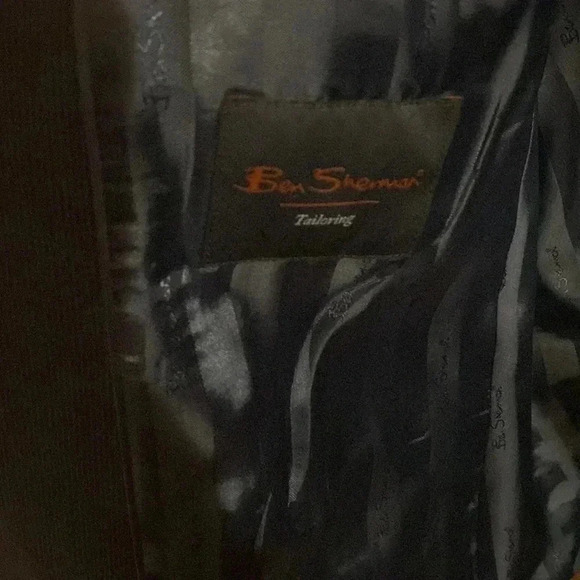 Ben Sherman Gray Striped Suit Jacket Size 42R - Picture 7 of 8